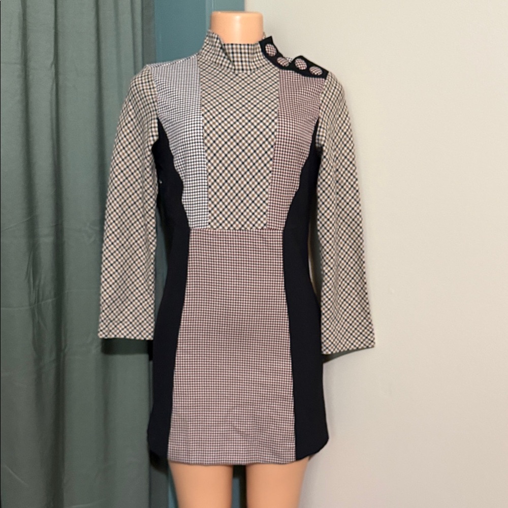 Chic Zara Multi-Patterned Dress - Size XS